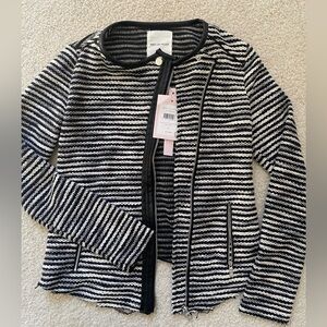 NWT Avec Les Filles Anthropologie tweed Jacket XS